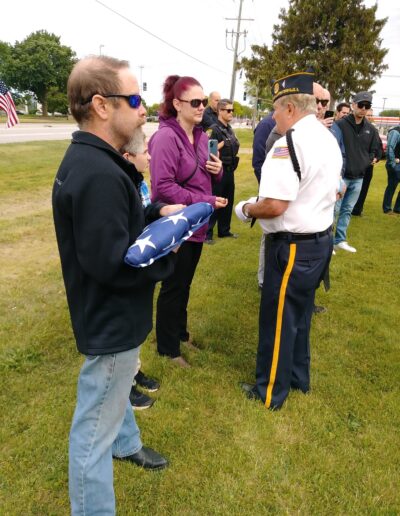 Flag presentation - Olszewski Fam 1